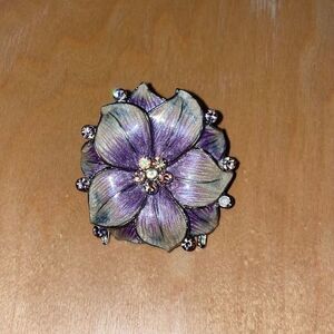 Chic Purple Floral Hair Accessory